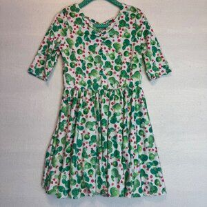 Dotdotsmile Dress Size 3-4T New With Tags Green Cactus Print